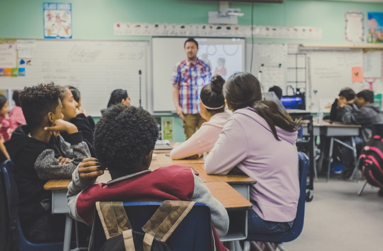 Image of children in a class room