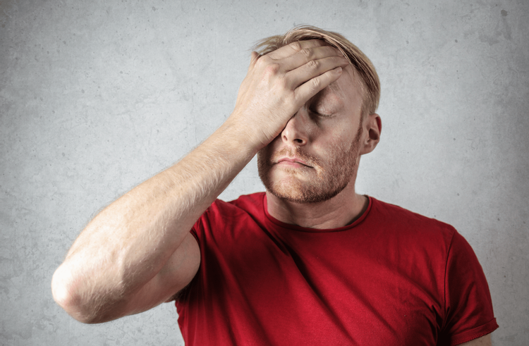 Image of a man looking disappointed