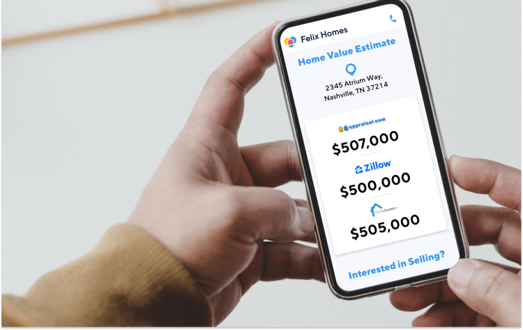 Image of a person holding a cell phone