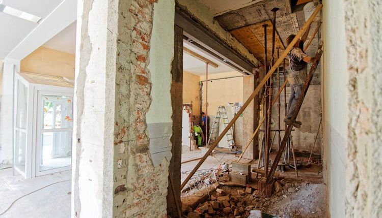 Image of the interior of a house being renovated