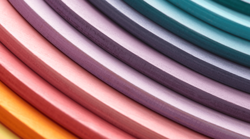 Macro image of a color gradient.