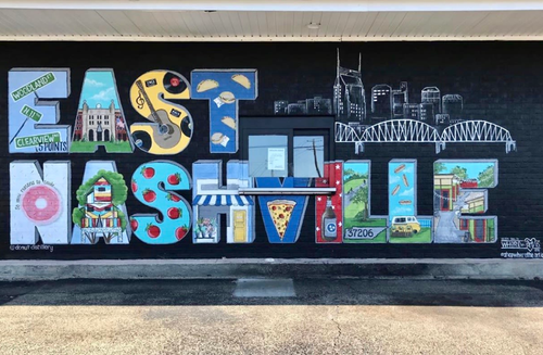 Image of a mural in East Nashville
